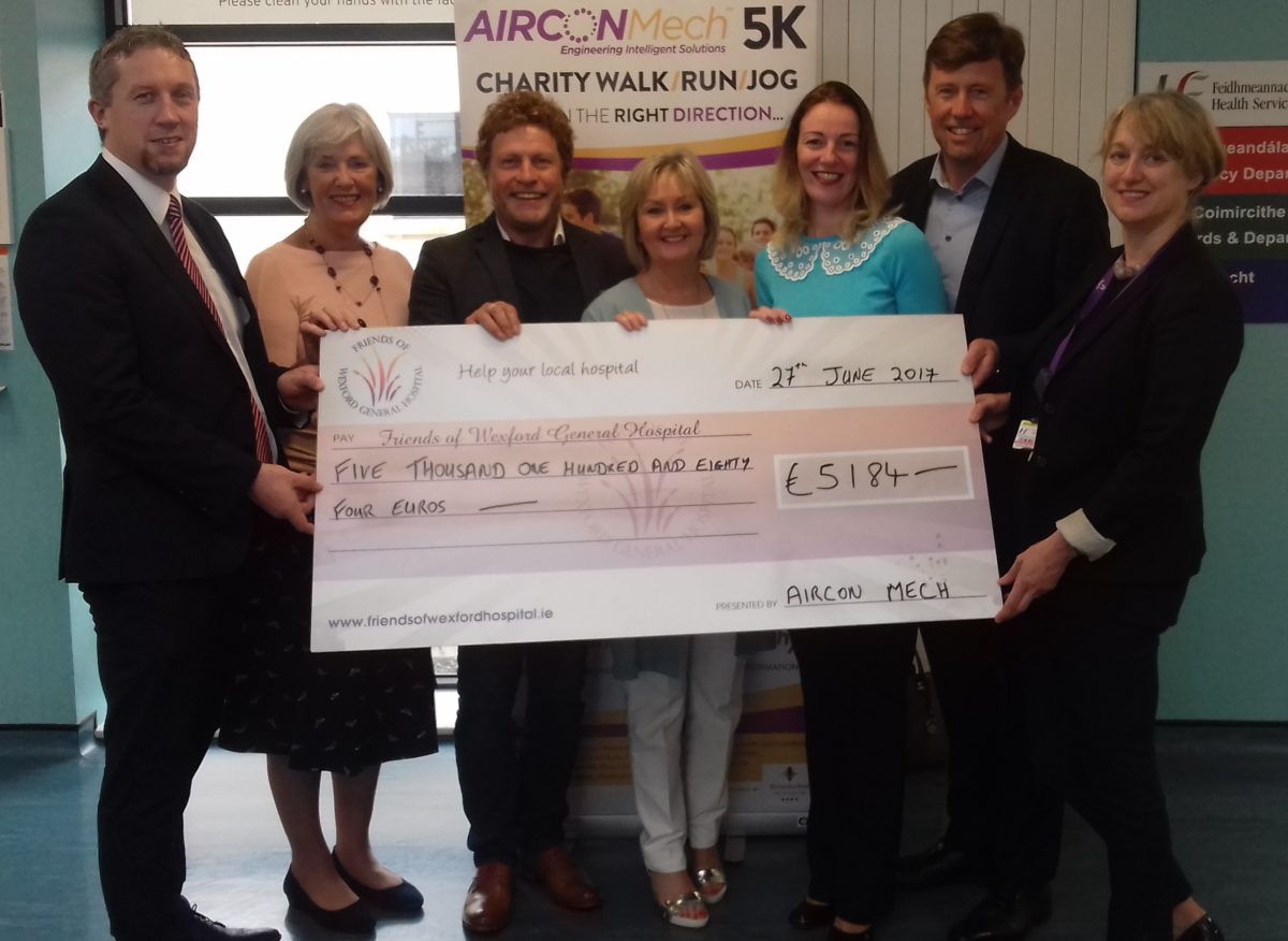 Cheque Handover to Friends of Wexford General Hospital